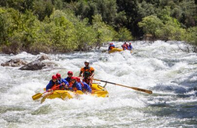 Rafting Cranberry rapid with OARS on the Merced River in California