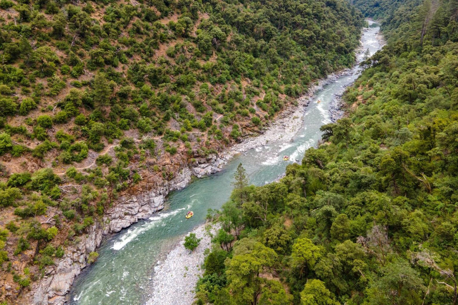 The North Fork of the American River canyon.