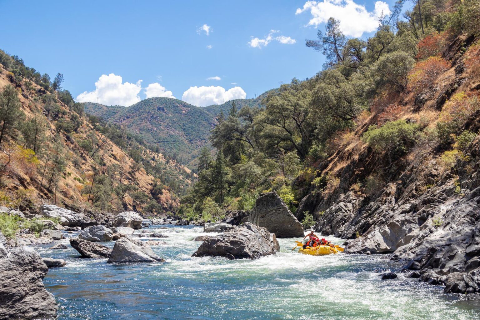 Rafting the Tuolumne River on an OARS 2-day trip