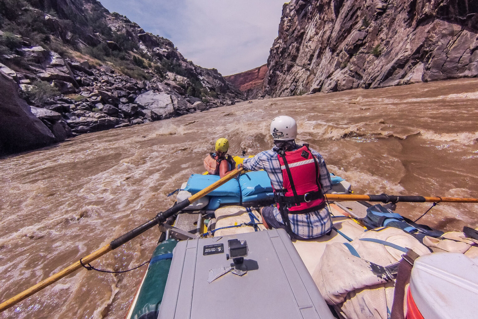 Going through rapids on an OARS Westwater trip