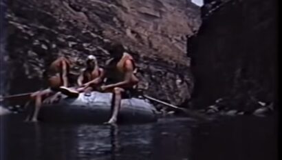 Archival photo of an OARS Grand Canyon rafting trip from 1973