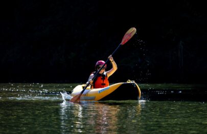 Using an inflatable kayak on the Middle Fork during a 2-day trip