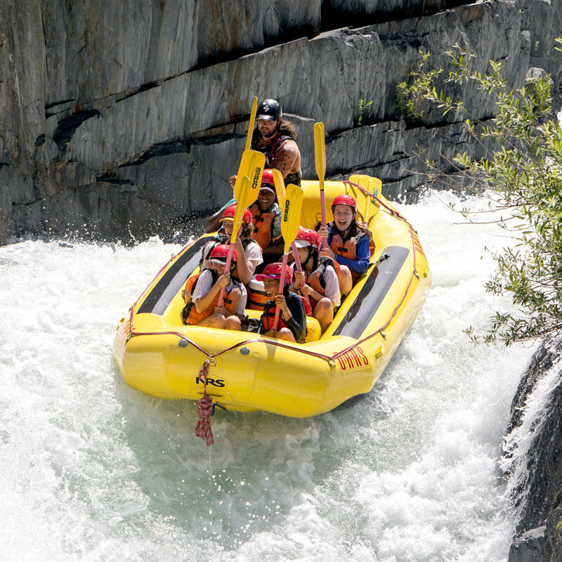 Tunnel Chute is a Class IV rapid on the Middle Fork of the American River