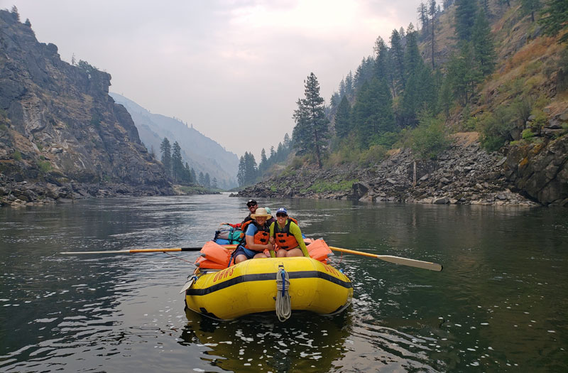 Main Salmon rafting trip