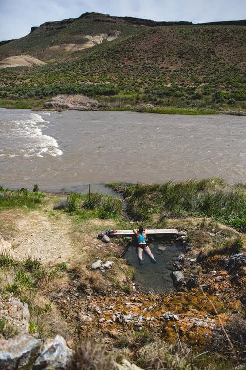 A hot spring along the Lower Owyhee River