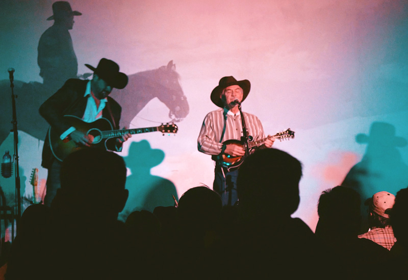 Two musicians at Dinner & Show at the Cody Cattle Company