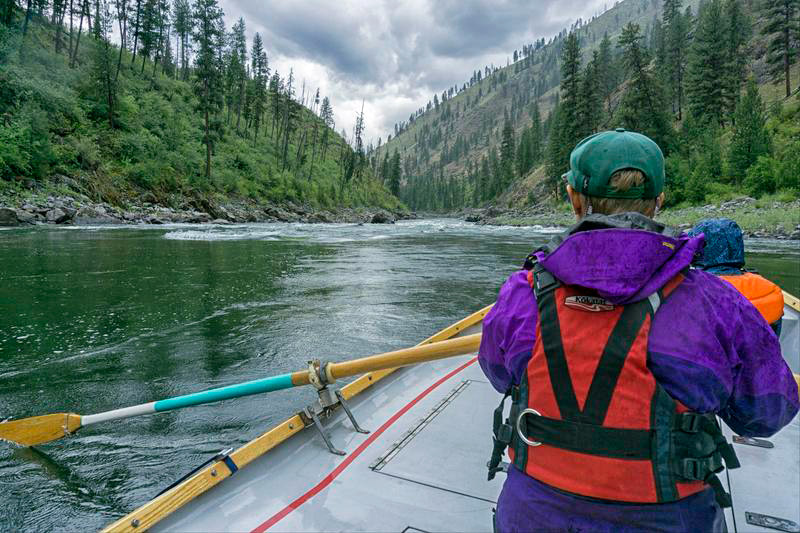Main Salmon rafting trip storm
