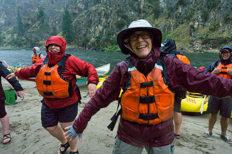 Main Salmon rafting trip storm
