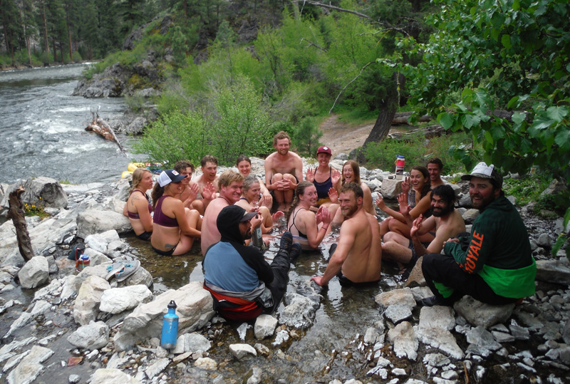 Loon Creek Hot Spring on the Middle Fork of the Salmon River