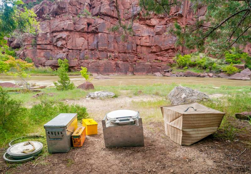 River trip bathroom system, the groover