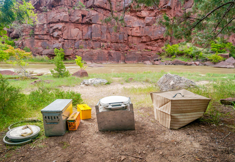 Where to go to the bathroom on a rafting trip