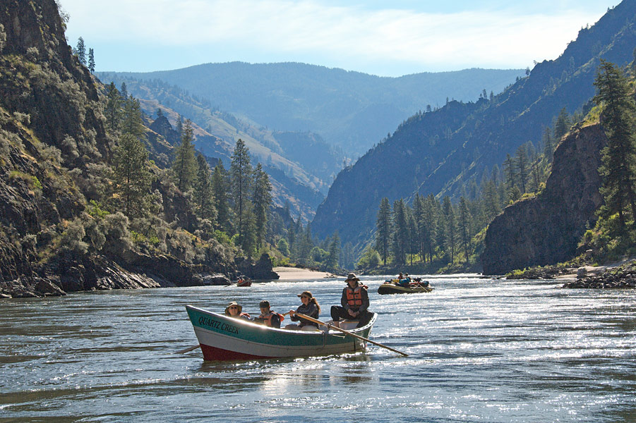 Dories on Idaho's Main Salmon River in Idaho