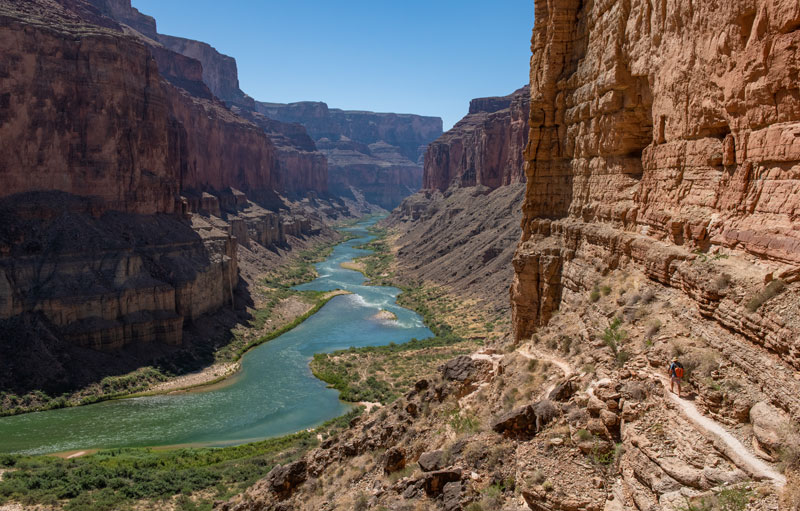 Trail to Nankoweep in Grand Canyon