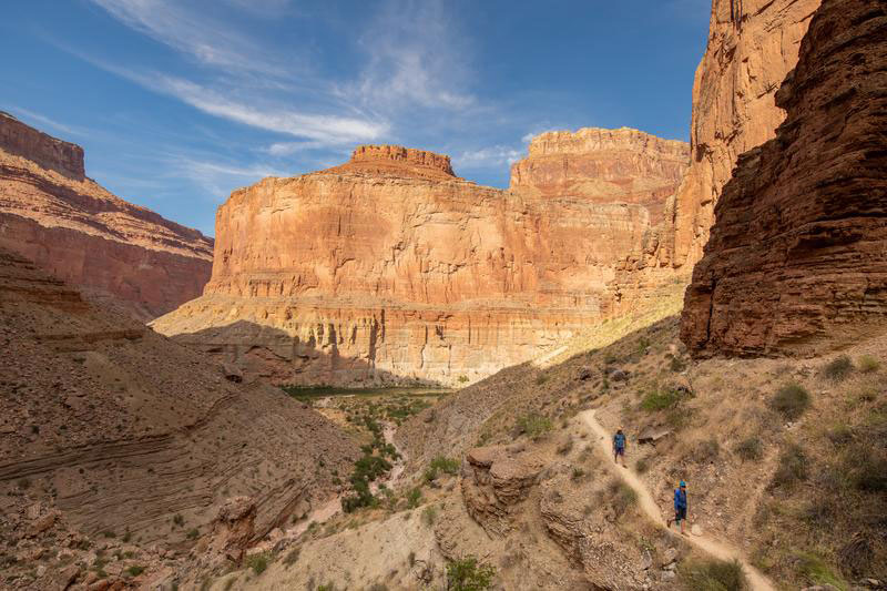Hiking the Bright Angel Trail in Grand Canyon
