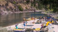 Many campsites on the Main Salmon are only accessible by boat