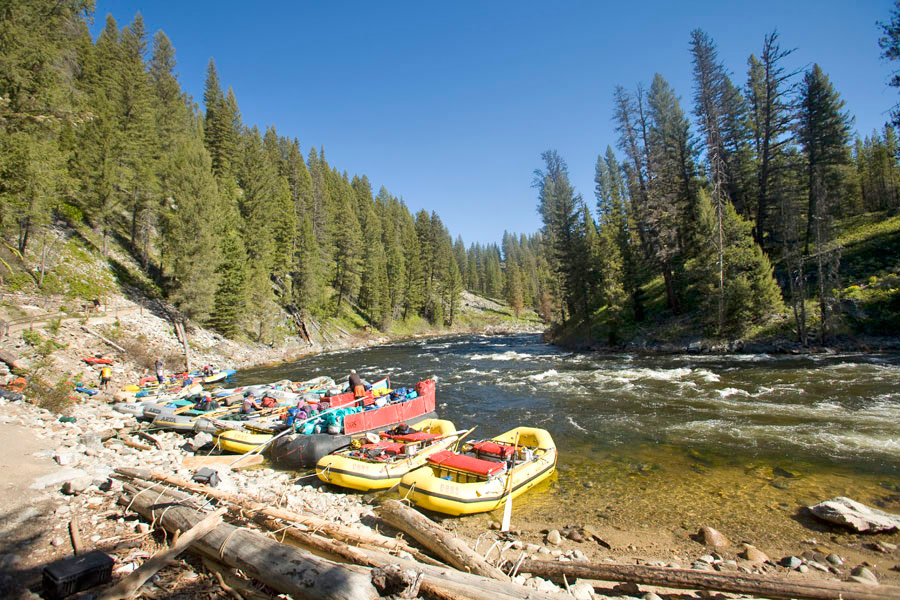 Sweep Boat on the Middle Fork of the Salmon River
