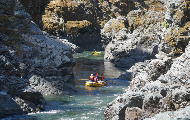 Rogue River rafting on a San Francisco to Southern Oregon and California Highway 1 Road Trip