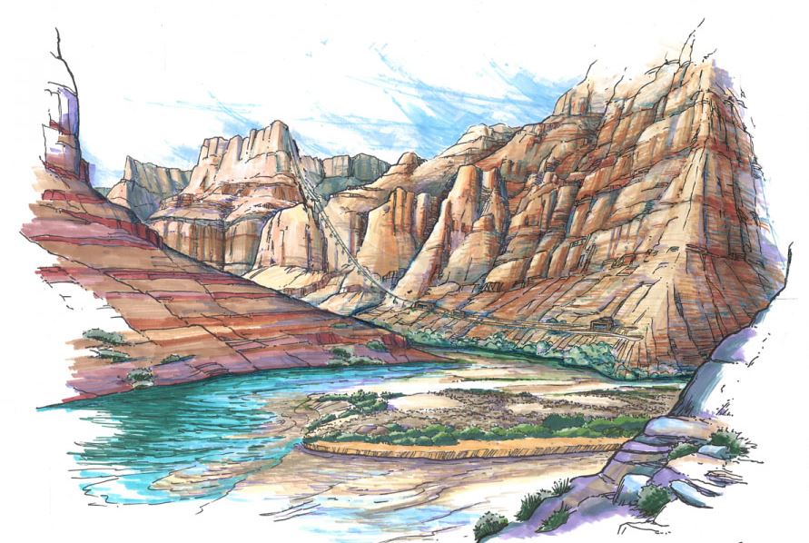 Renewed Threats to the Grand Canyon Loom | Rendering of Proposed Escalade Tramway