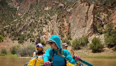 A Boat Full of Women on the Yampa River