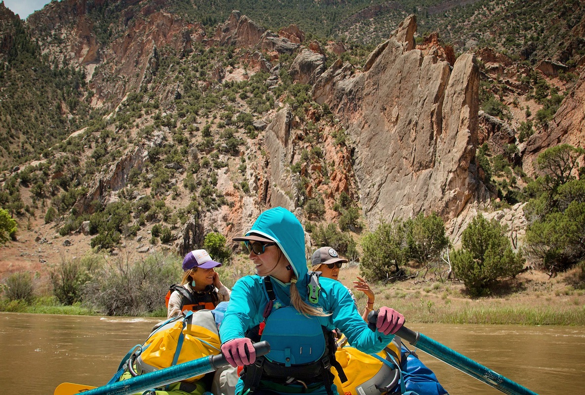 A Boat Full of Women on the Yampa River
