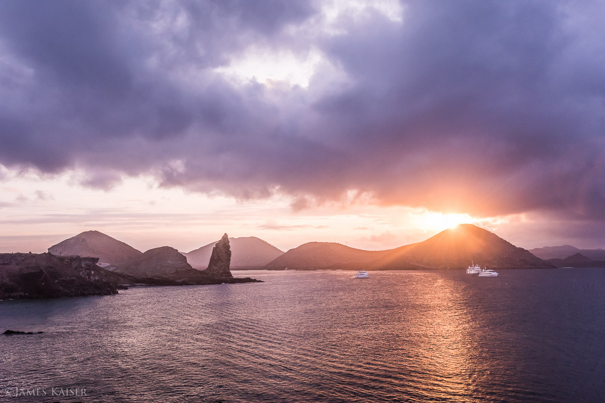 Sunset over the Galapagos