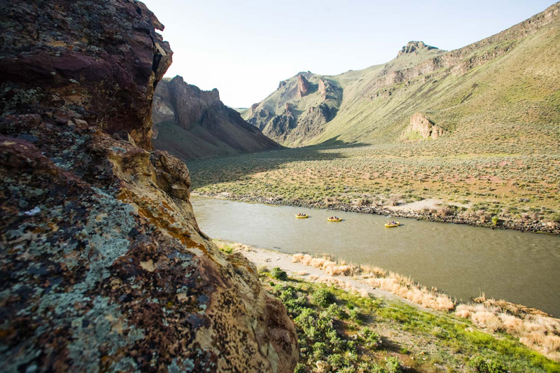 OARS rafts on the Owyhee River