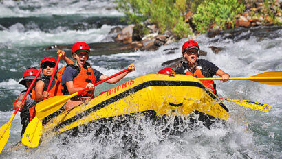 Mother-daughter rafting Tuolumne River