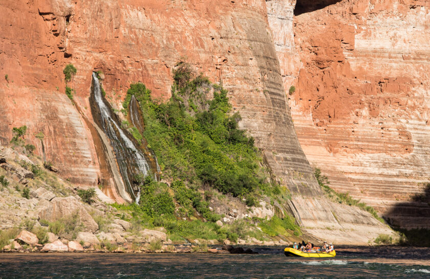 Vasey's Paradise with OARS raft in Grand Canyon