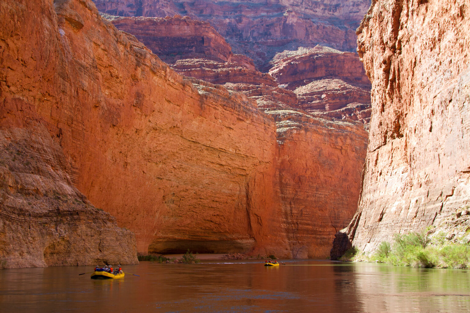 Approaching Redwall Cavern in Grand Canyon
