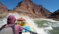 OARS guide in baggage boat hits big wave in Grand Canyon