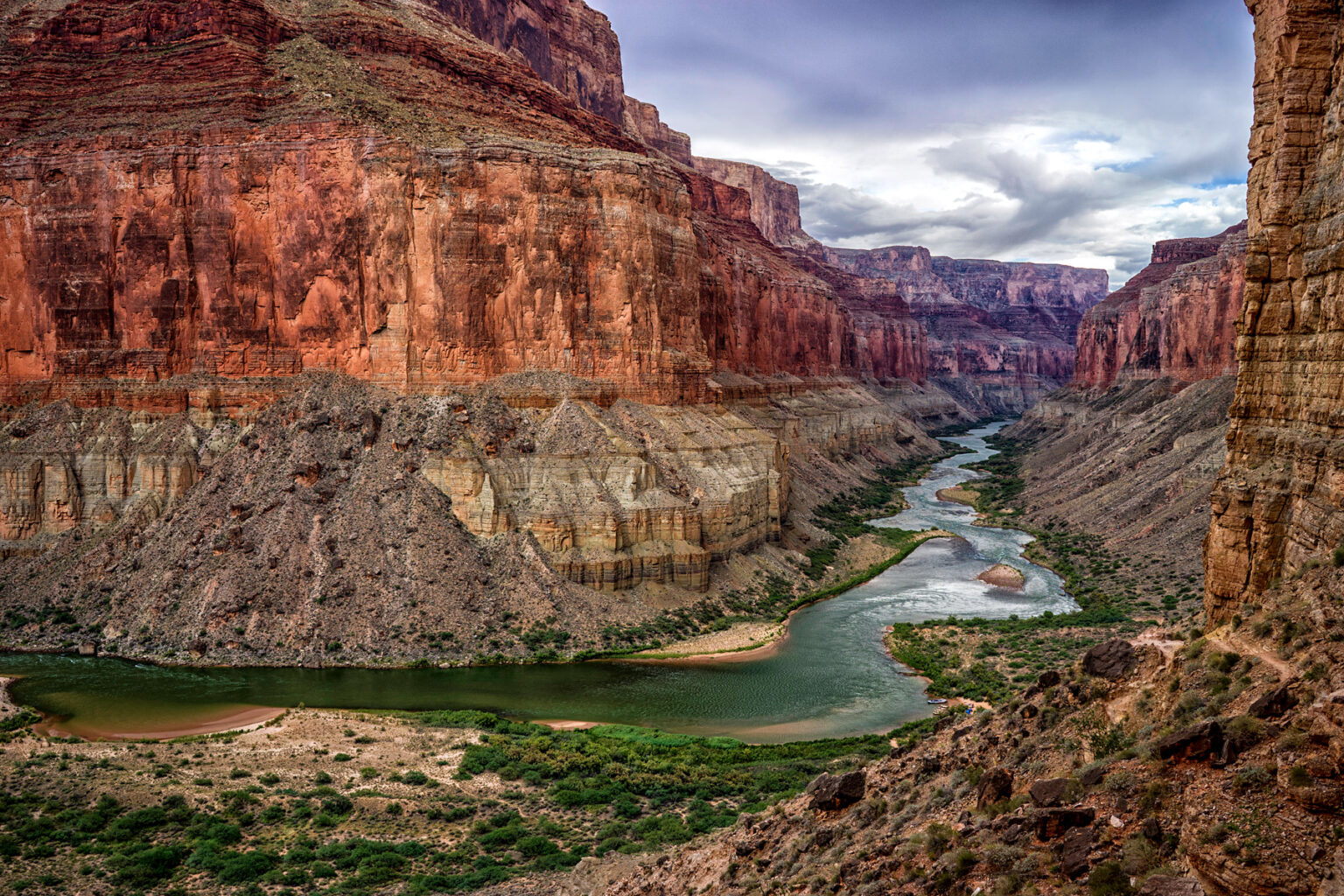 View downstream from Nankoweep in Grand Canyon National Park