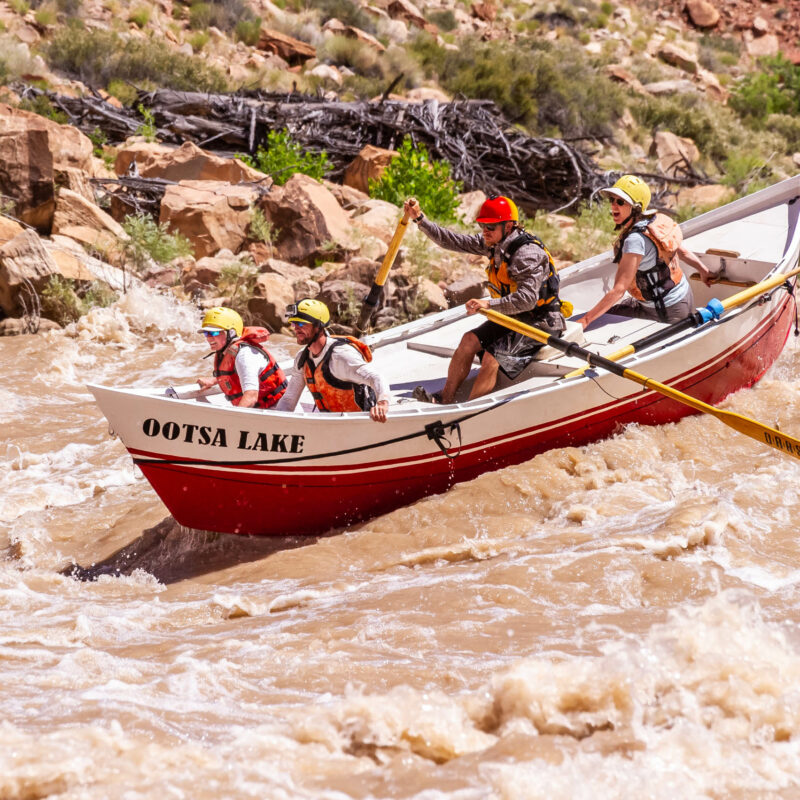 Group white water rafting in Canyonlands National Park.