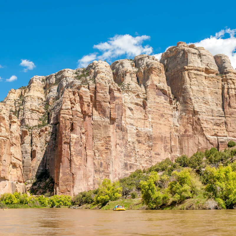 Geological cliffs.