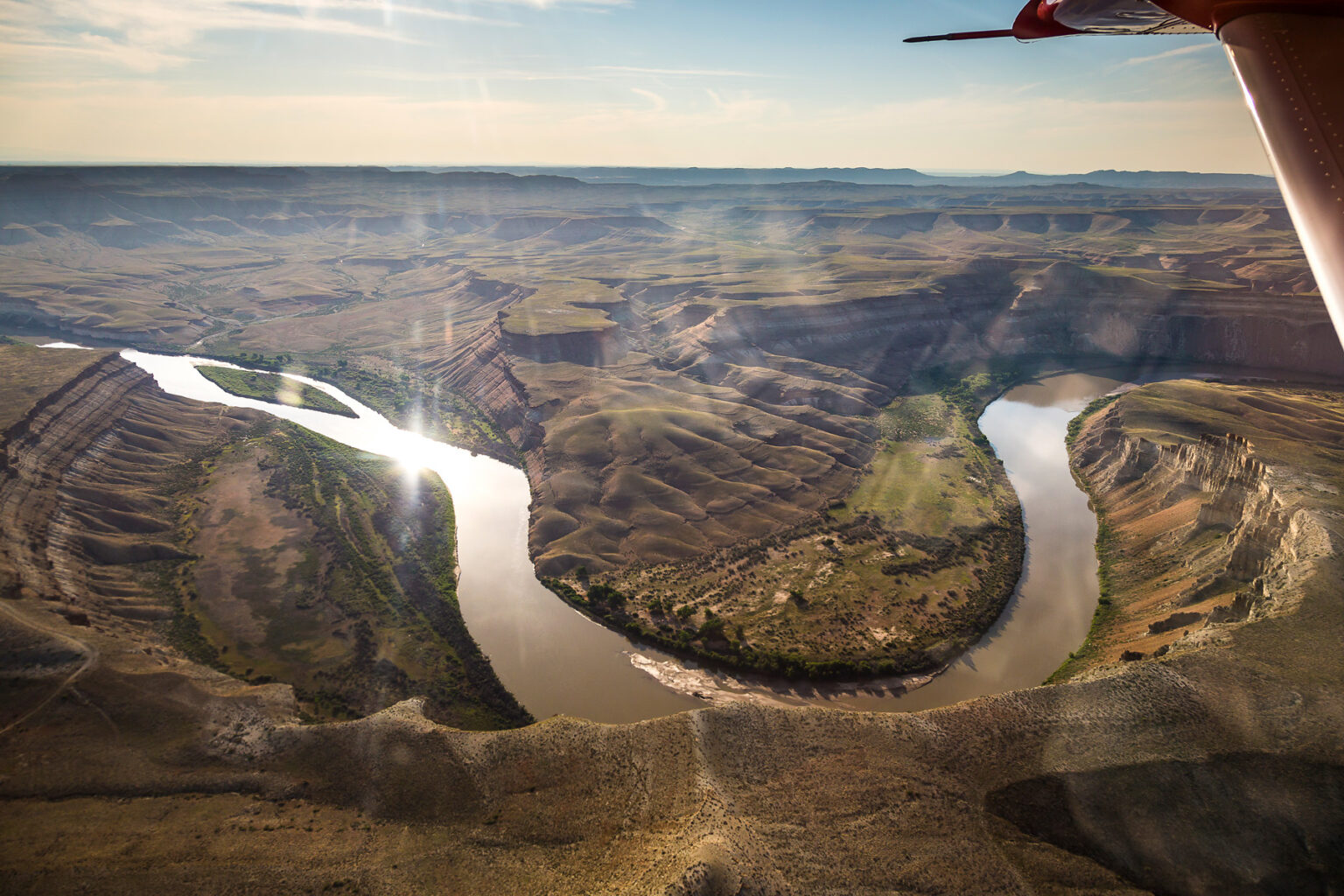 Aerial view of the Green River