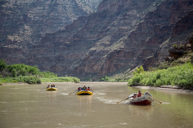 Green river rafting trip, Desolation Gray section, Utah.
