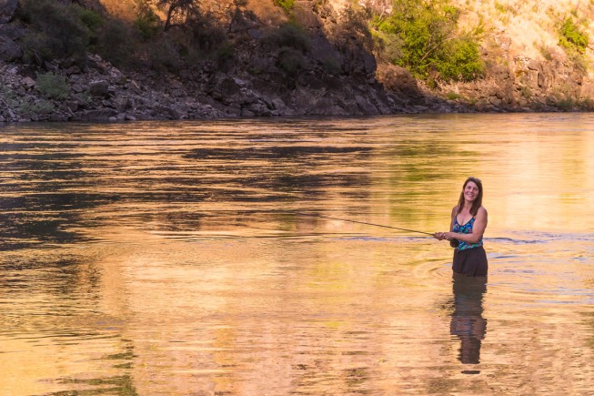 Fly fishing on the Main Salmon River Photo: James Kaiser