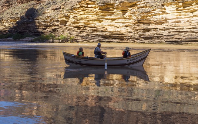 Honoring Martin Litton: The newest boat in the Grand Canyon Dories fleet, the Marble Canyon