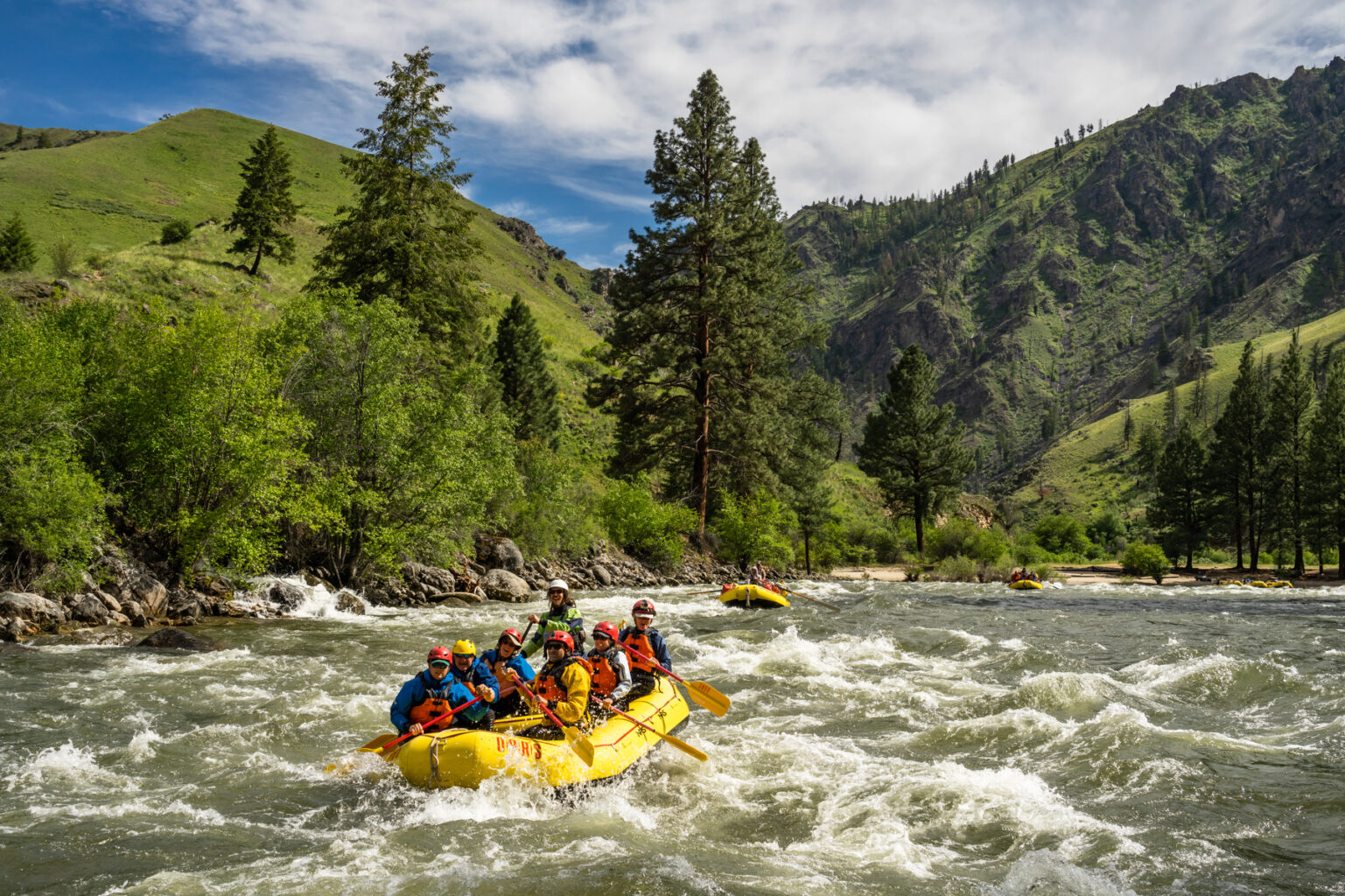 Rafters on the Middle Fork of the Salmon River June 2022