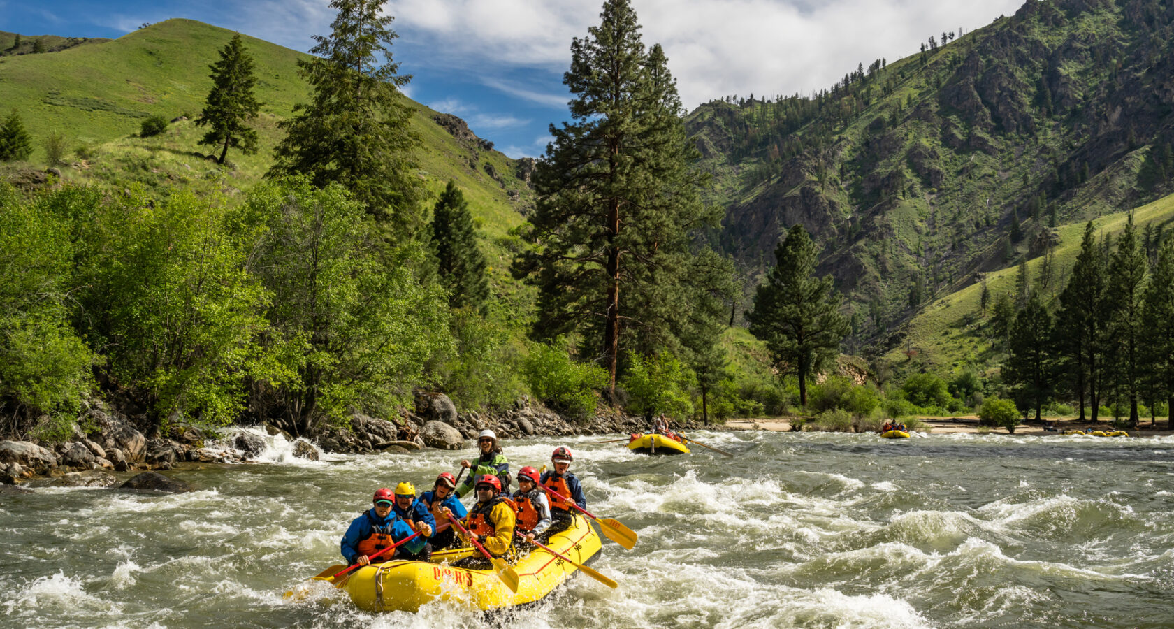 Rafters on the Middle Fork of the Salmon River June 2022