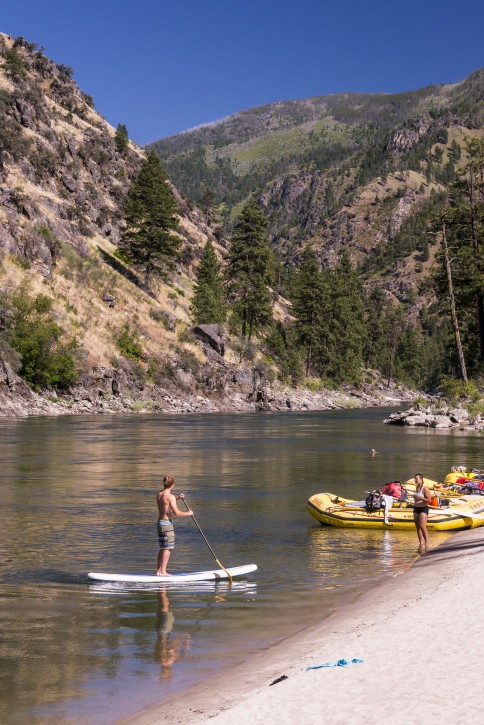 Standup Paddleboarding on Main Salmon River