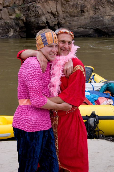 Costumes on an OARS rafting trip