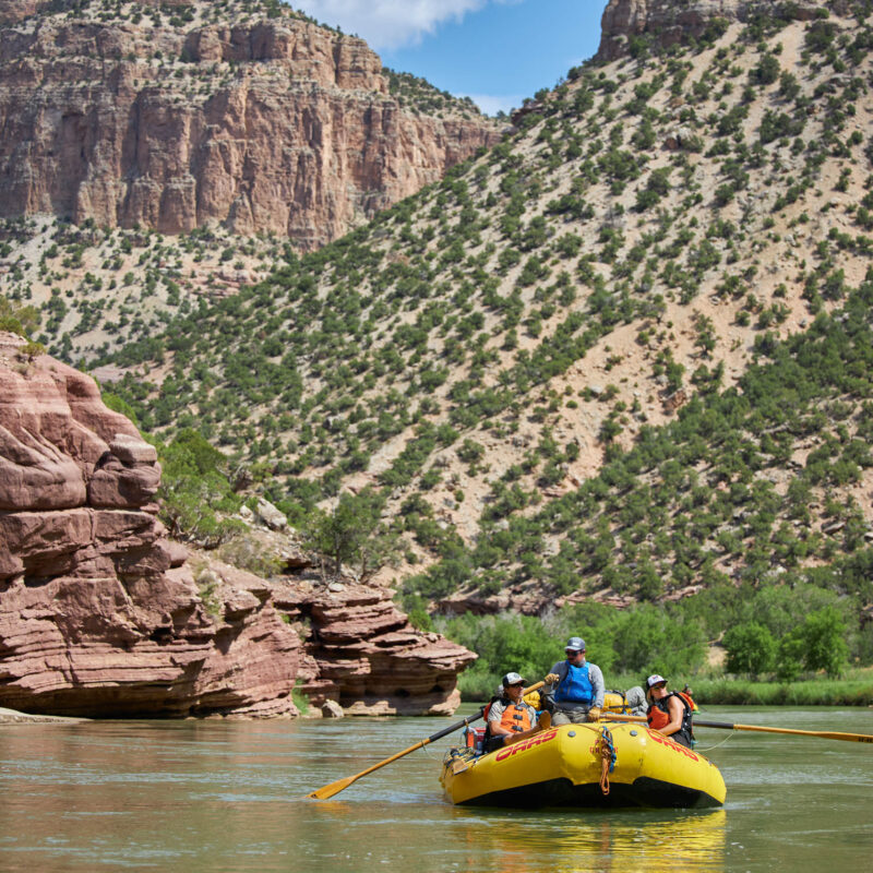 Rafting the Green River through Gates of Lodore.