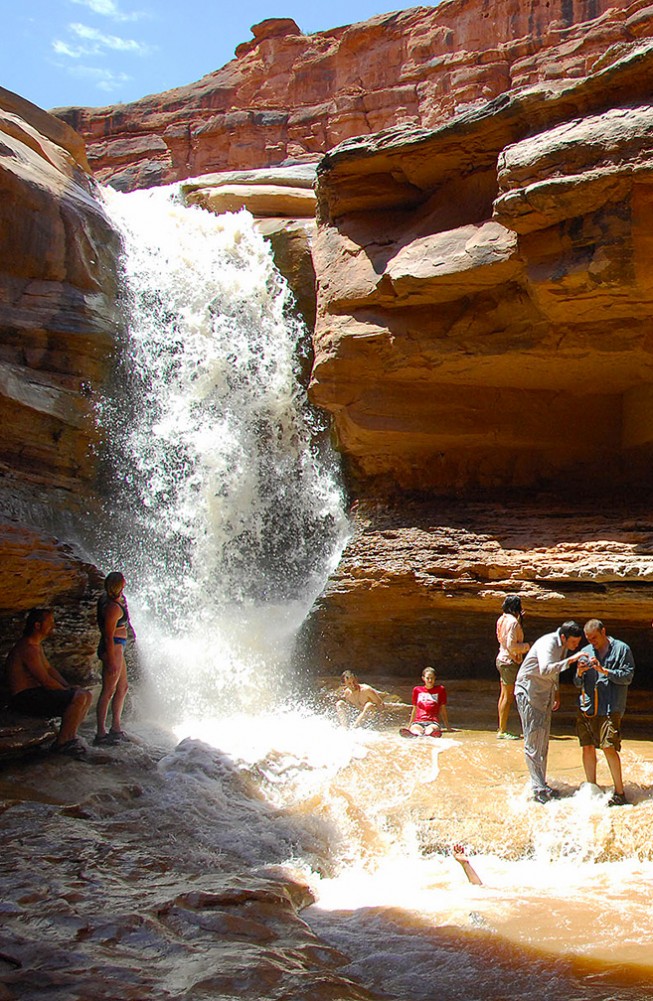 Must-see Waterfalls of the West (That You Can’t Get to By Car) - Indian Creek Falls, Canyonlands National Park