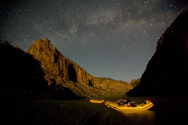 Starry night on the Yampa River