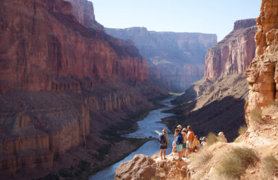 Looking over the view at Nankoweap in Grand Canyon