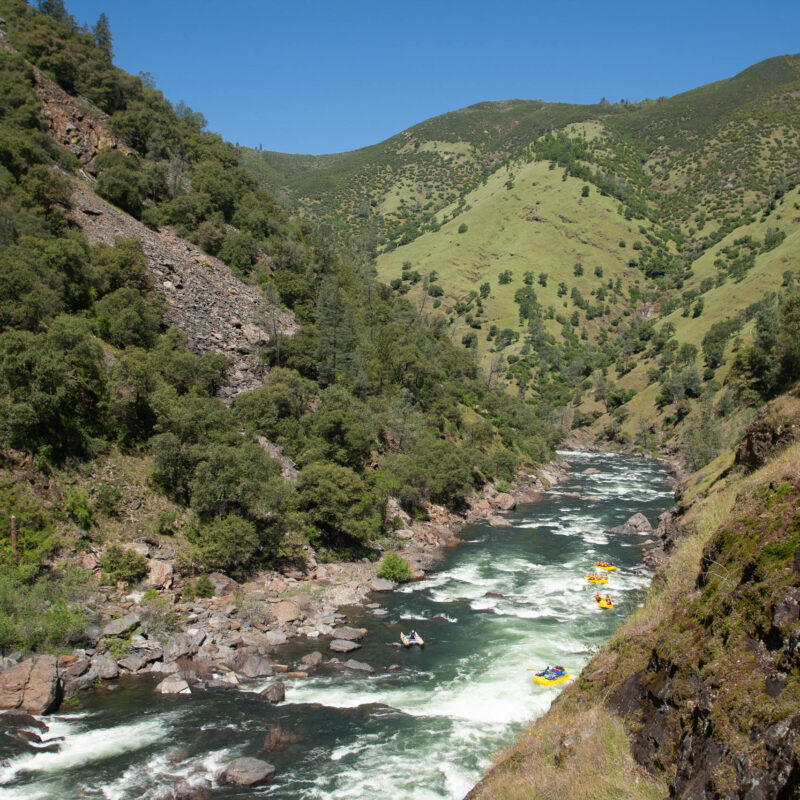 The Tuolumne river.