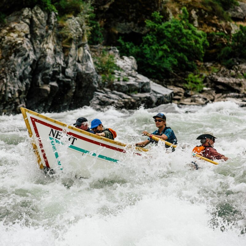 A dory runs the Snake River in Idaho