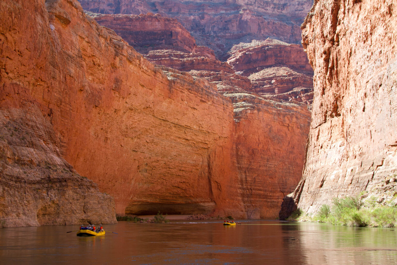 Whitewater rafting the Grand Canyon.