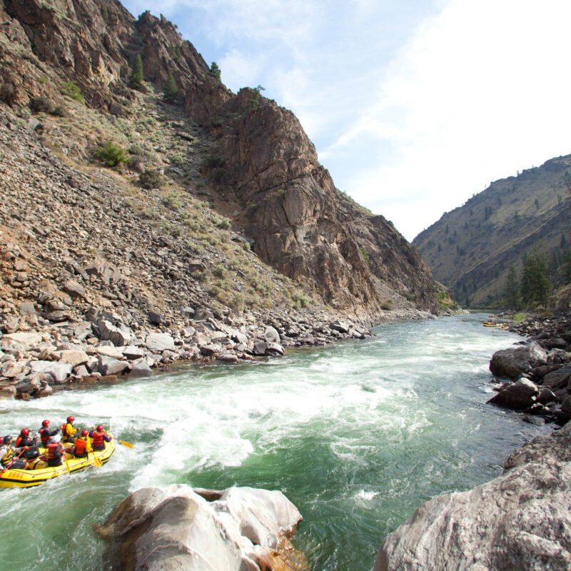 Whitewater rafting the middle fork of the Salmon River.