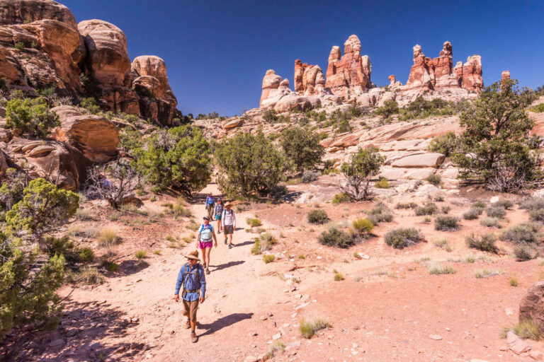 Hiking to The Dollhouse in Canyonlands National Park